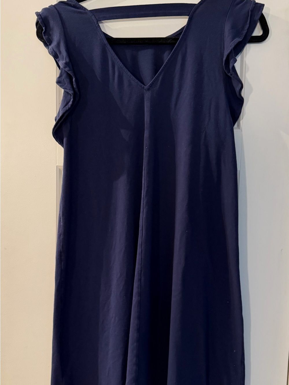 Lilly Pulitzer Navy Ruffle Sleeve Mini Dress-S